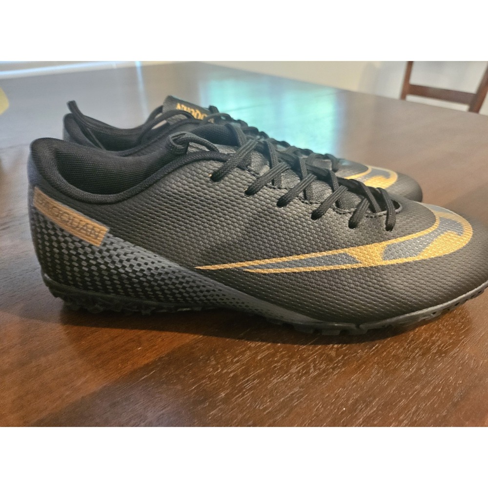 Daoquan Men's Astro Turf Soccer / Football Cleats Shoes Size US 7.5 EU 40 Black - Picture 7 of 8